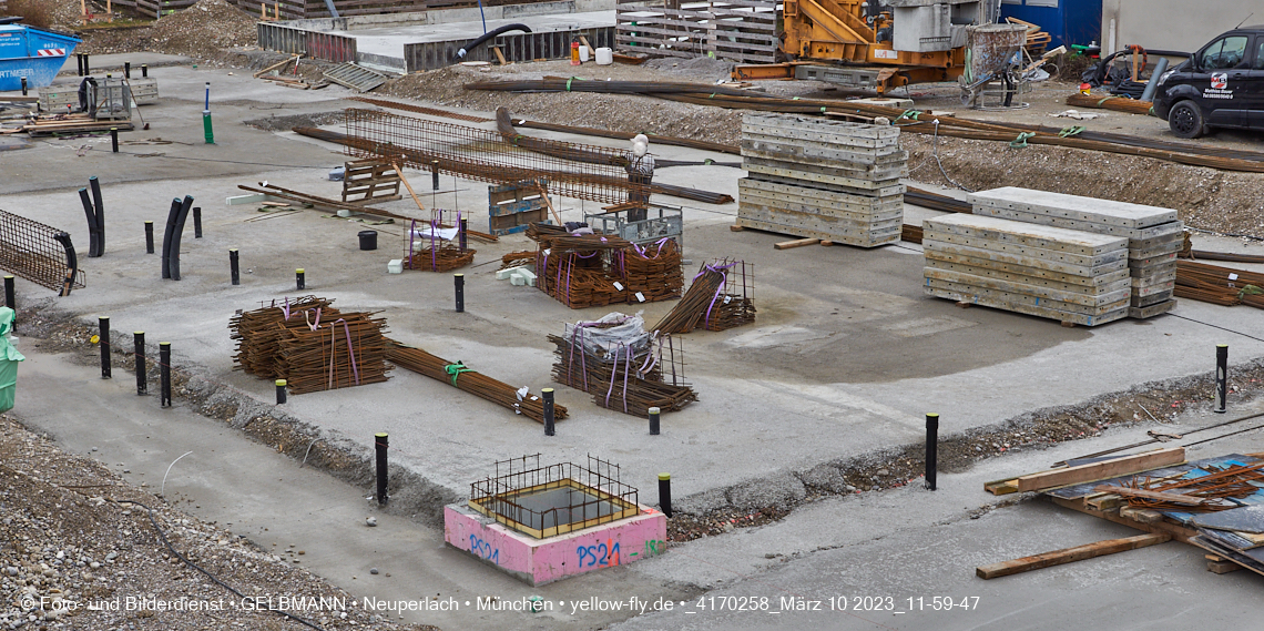 10.03.2023 - Baustelle Zum Haus für Kinder in Neuperlach